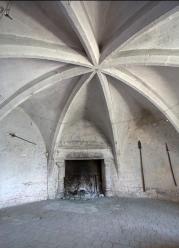 Ribbed vaulted ceiling